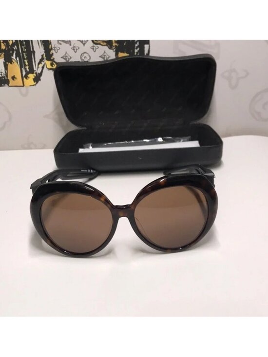 New Authentic Balenciaga Tortoise Shell Sunglasses BB0024SA 001 main image 12
